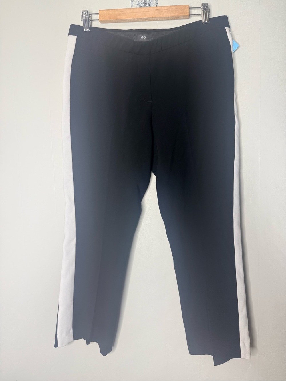 Black Pants with White Side Stripe